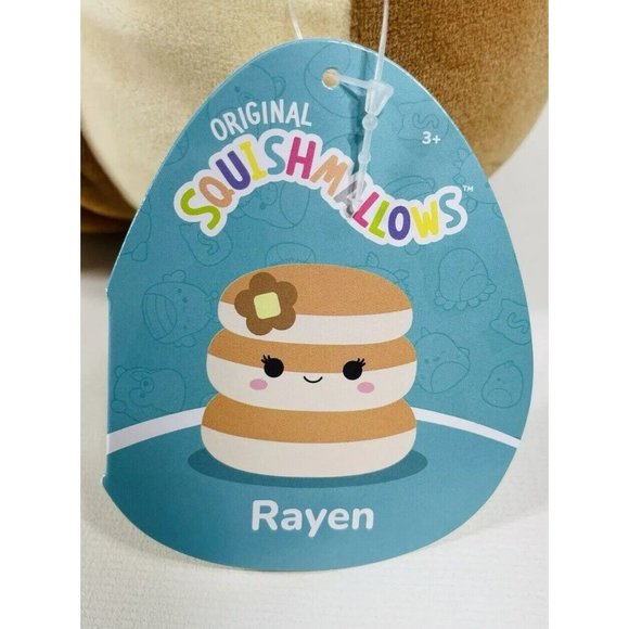 Squishmallows 12-Inch Rayen Pancake 3-Stack With Butter Flower - Picture 4 of 13